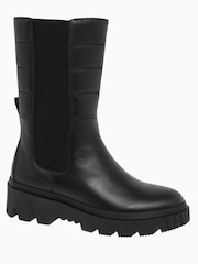 Gabor Jelena Black Leather Fashion Boots - Image 3 of 5