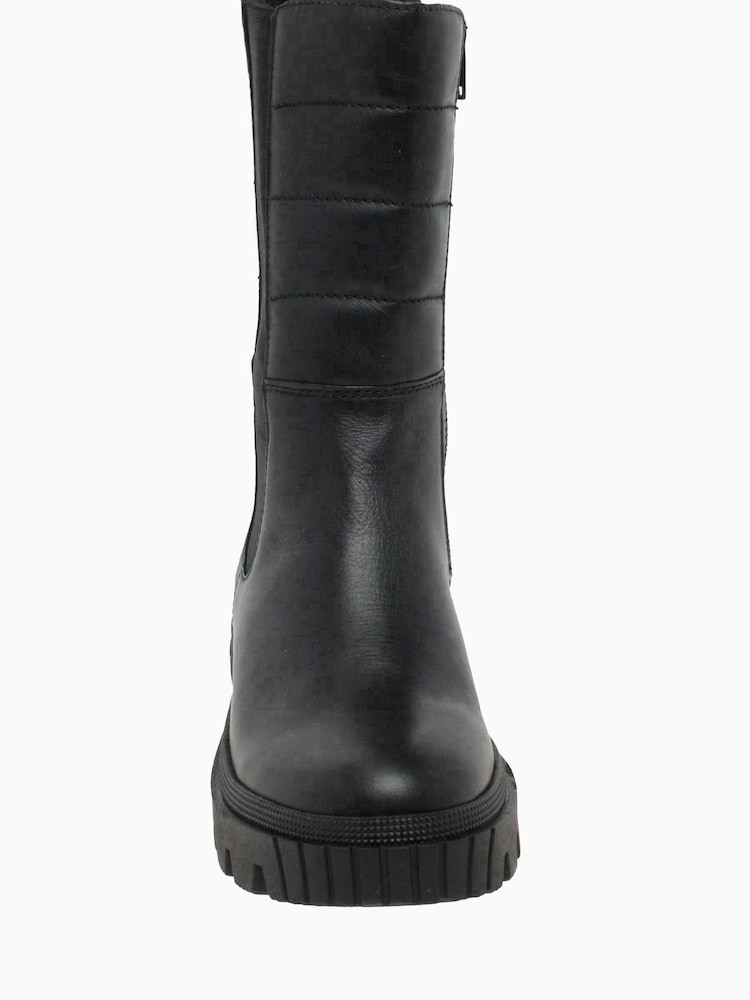 Gabor Jelena Black Leather Fashion Boots - Image 5 of 5