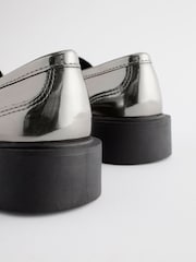 Silver Metallic Chunky Loafers - Image 5 of 5
