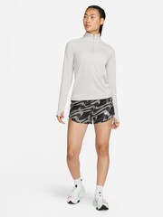 Nike Light Grey Dri-FIT Pacer 1/4Zip Running Top - Image 2 of 7
