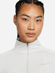 Nike Light Grey Dri-FIT Pacer 1/4Zip Running Top - Image 4 of 7