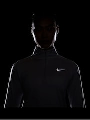 Nike Light Grey Dri-FIT Pacer 1/4Zip Running Top - Image 6 of 7
