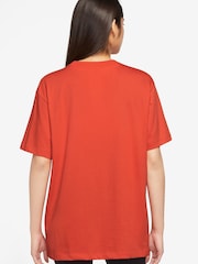 Nike Red Mini Swoosh Oversized T-Shirt - Image 2 of 3