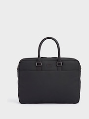 OSPREY LONDON Waxed Canvas & Glazed Calf Leather Grantham Laptop Bag - Image 4 of 7