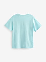 Blue/Pink Oversized Embellished Graphic T-Shirt (3-16yrs) - Image 5 of 6