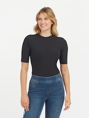 SPANX® Suit Yourself Ribbed Short Sleeve Tummy Control Bodysuit - Image 3 of 4