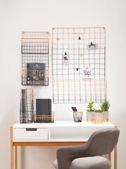 Maison by Premier Black/Rose Gold Mounted Magazine Rack - Image 1 of 4