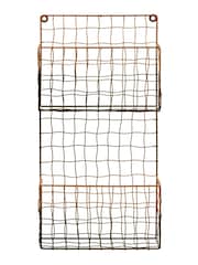 Maison by Premier Black/Rose Gold Mounted Magazine Rack - Image 2 of 4