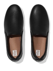 FitFlop Rally Leather Slip-On Skate Trainers - Image 3 of 4