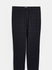 River Island Navy Blue Buffalo Check Trousers - Image 4 of 4