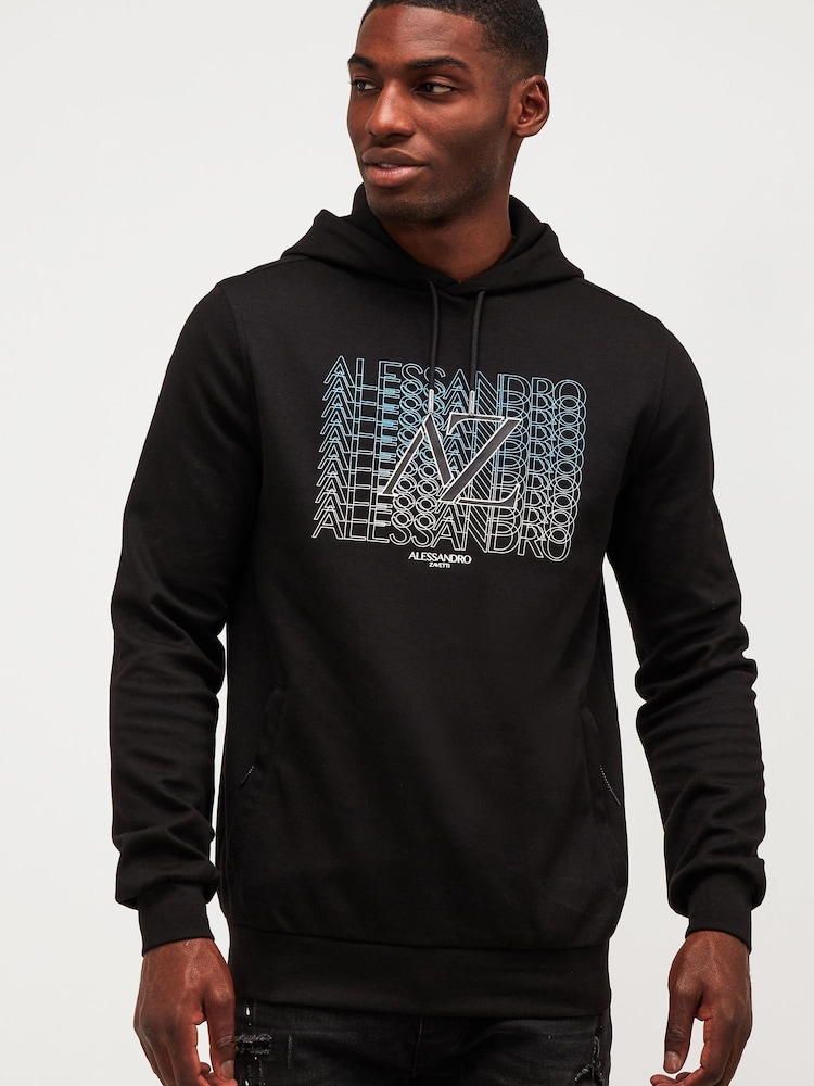 Alessandro Zavetti Black Castari Oth Hoodie - Image 1 of 5