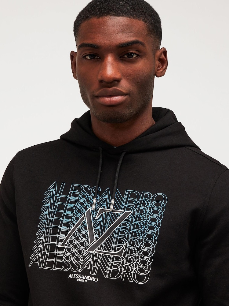 Alessandro Zavetti Black Castari Oth Hoodie - Image 5 of 5