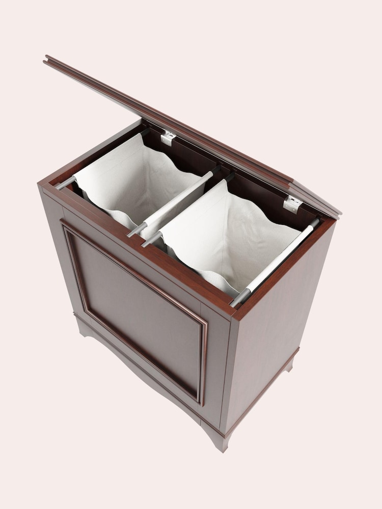 Laura Ashley Dark Broughton Bathroom Laundy Hamper - Image 6 of 6