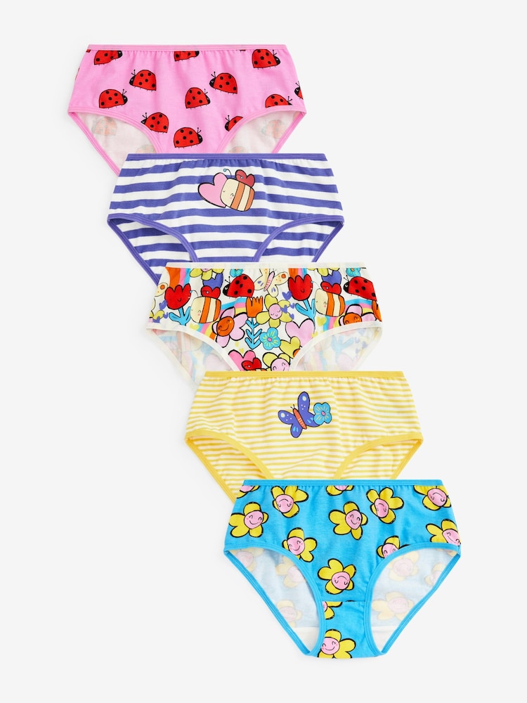 Blau/Rosa/Gelb/Figur - Slips 5er-Pack (1,5–16 Jahre) - Bild 1 von 7