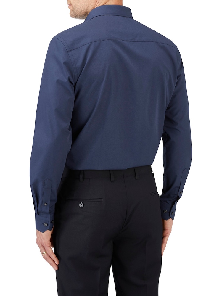 Skopes Blue Slim Fit Sustainable Formal Shirt - Image 2 of 4
