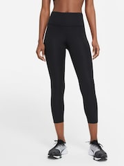 Nike Black Fast Mid Rise Crop Running Leggings - Image 1 of 9