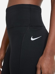 Nike Black Fast Mid Rise Crop Running Leggings - Image 4 of 9