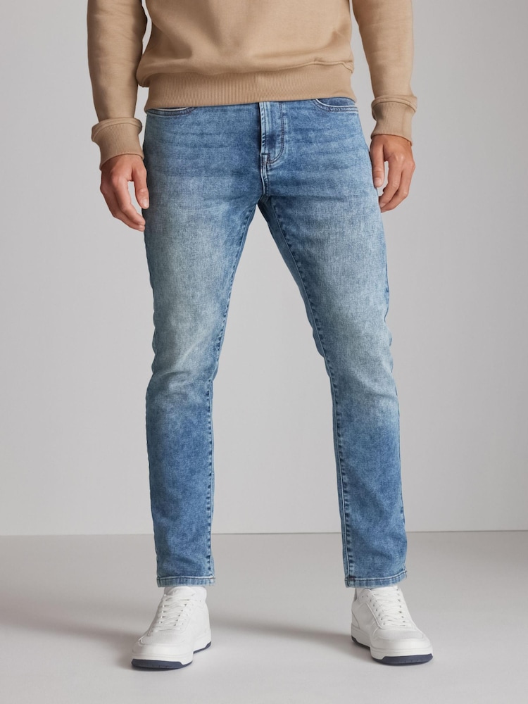 Washed Blue Skinny Ultimate Comfort Super Stretch Jeans - Image 1 of 8