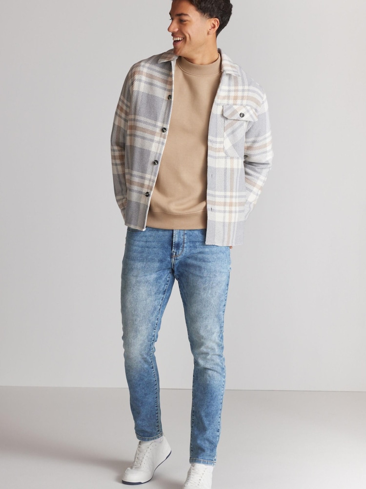 Washed Blue Skinny Ultimate Comfort Super Stretch Jeans - Image 2 of 8