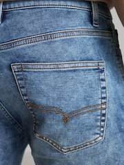 Washed Blue Skinny Ultimate Comfort Super Stretch Jeans - Image 6 of 8
