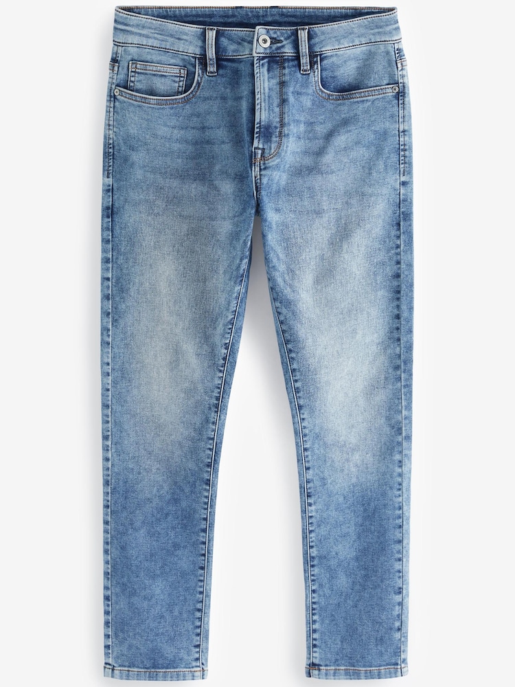 Washed Blue Skinny Ultimate Comfort Super Stretch Jeans - Image 8 of 8