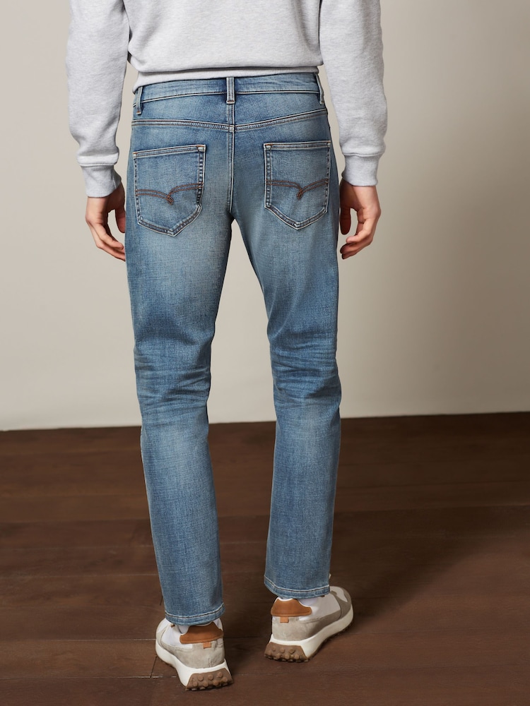 Blue Light Vintage Slim Fit Motion Flex Jeans - Image 3 of 10