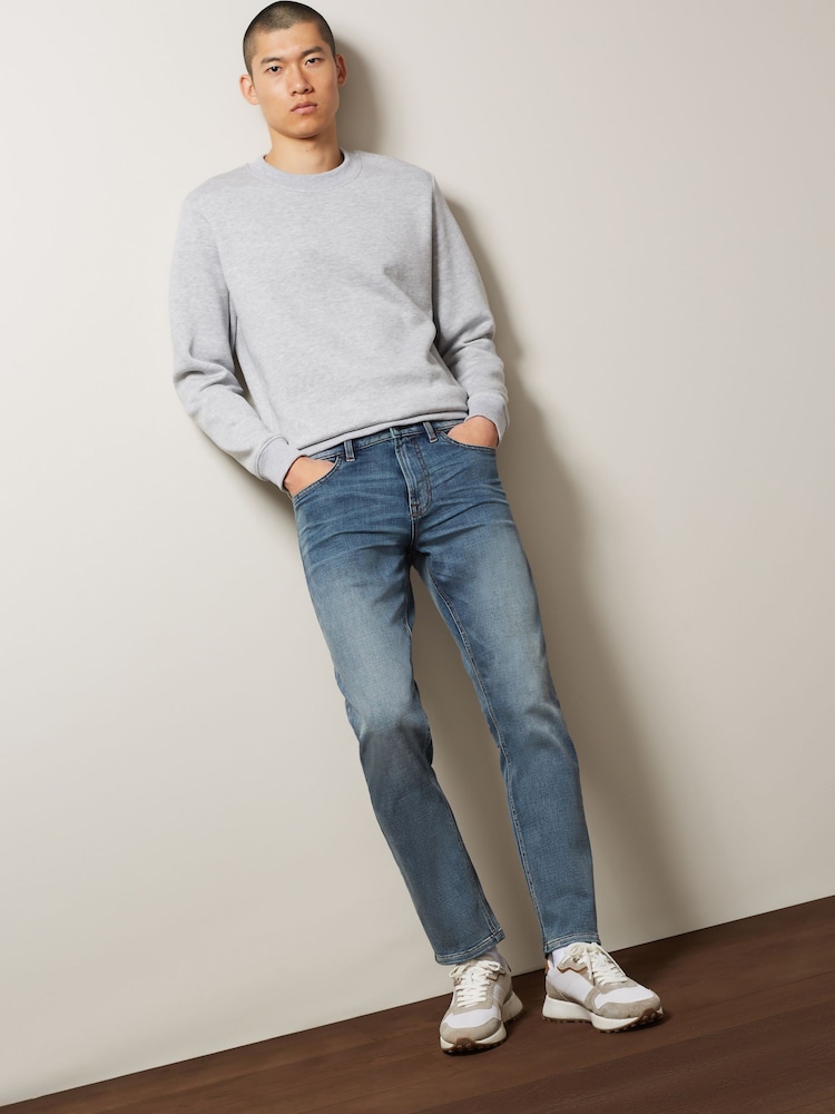 Blue Light Vintage Slim Fit Motion Flex Jeans - Image 4 of 10