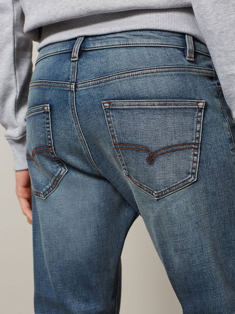 Blue Light Vintage Slim Fit Motion Flex Jeans - Image 6 of 10