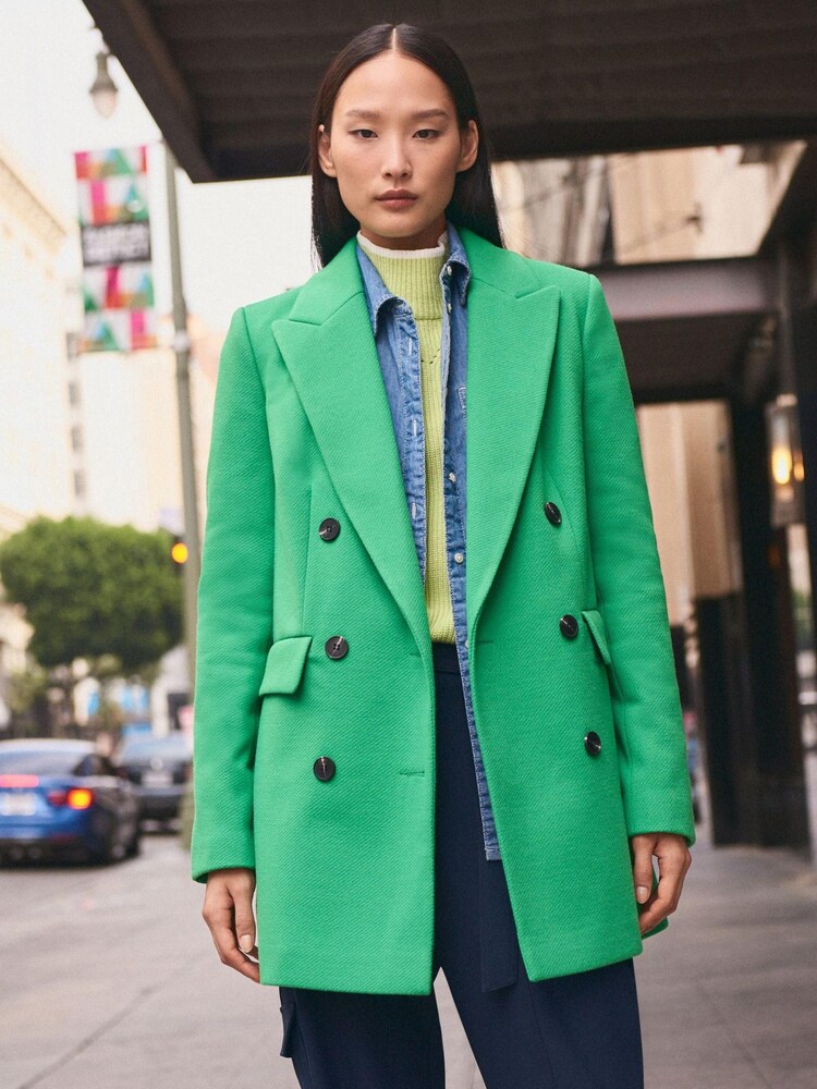 Green Double Breasted Blazer Coat - Image 1 of 1