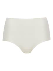 Blanco marfil - Pantalones de cintura alta sin costuras elásticos con diseño suave de Chantelle - Imagen 3 de 3