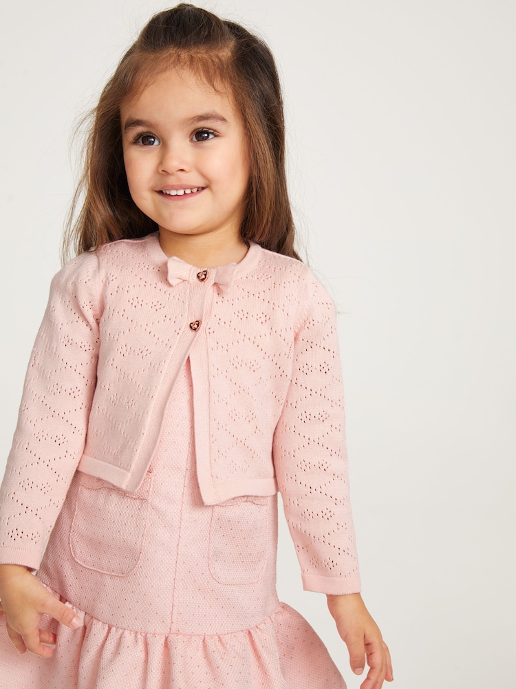 Baker by Ted Baker 0-6yrs 100% Cotton Cardigan - Image 1 of 6 Baker by Ted Baker 0-6yrs 100% Cotton Cardigan - Image 1 of 6