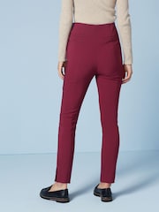 Beerenrot - Figurbetonte Skinny-Hose mit hohem Bund - Bild 3 von 5