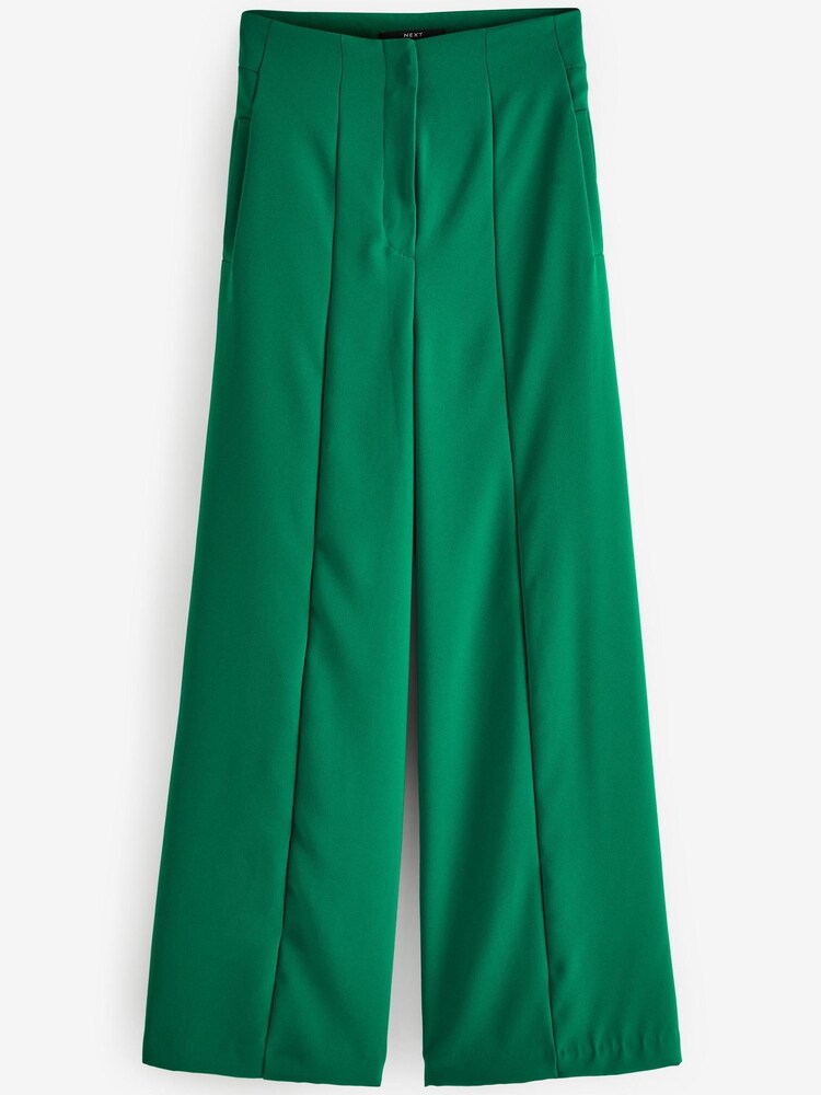 Green Tailored Super Wide Leg Trousers - Image 5 of 5 Green Tailored Super Wide Leg Trousers - Image 5 of 5