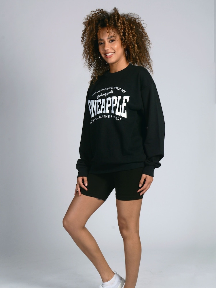 Pineapple Black Womens Logo Sweatshirt - Image 3 of 5