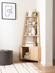 Natural Malvern Oak Effect Corner Shelf - Image 3 of 9
