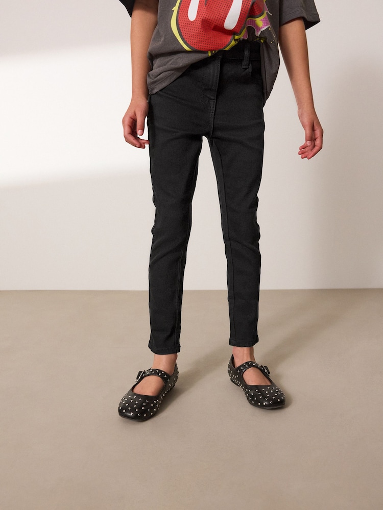 Black Slim Fit Skinny Jeans (3-16yrs) - Image 1 of 6