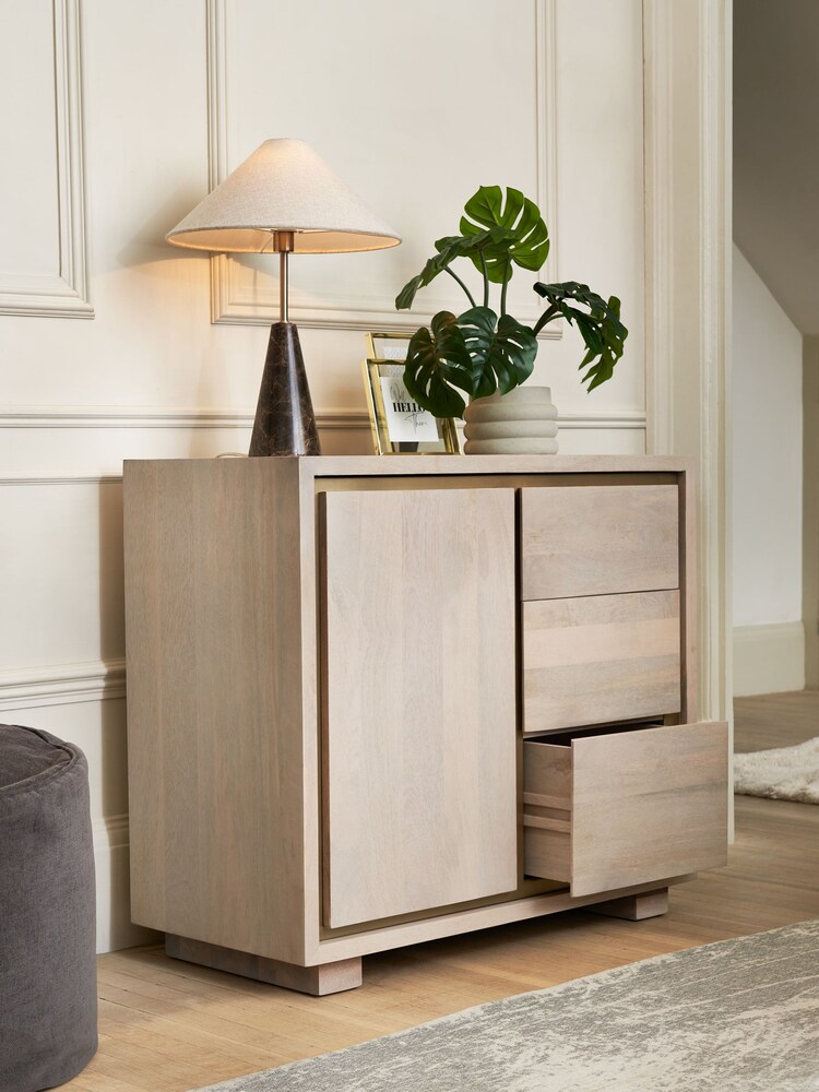 Light Colton Mango Wood Small Sideboard - Image 2 of 9