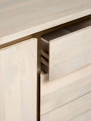 Light Colton Mango Wood Small Sideboard - Image 3 of 9