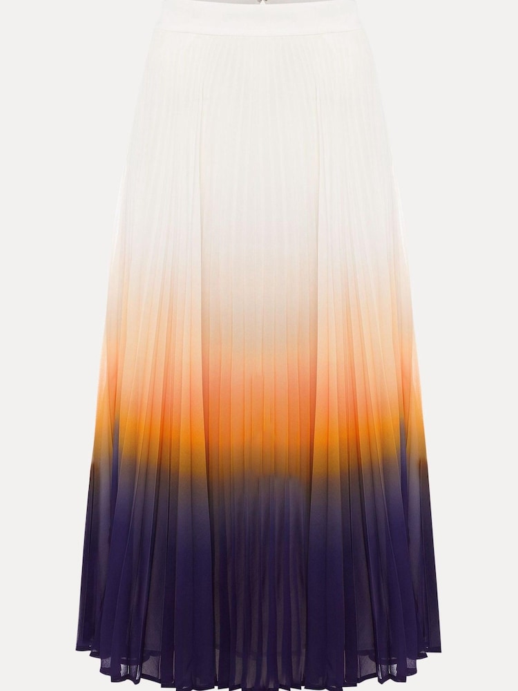 Phase Eight Purple Raya Pleated Dip Dye Skirt - Image 7 of 7 Phase Eight Purple Raya Pleated Dip Dye Skirt - Image 7 of 7