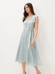 Phase Eight Green Carmella Pleated Dress - Image 2 of 7