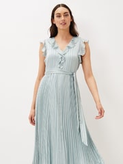 Phase Eight Green Carmella Pleated Dress - Image 4 of 7