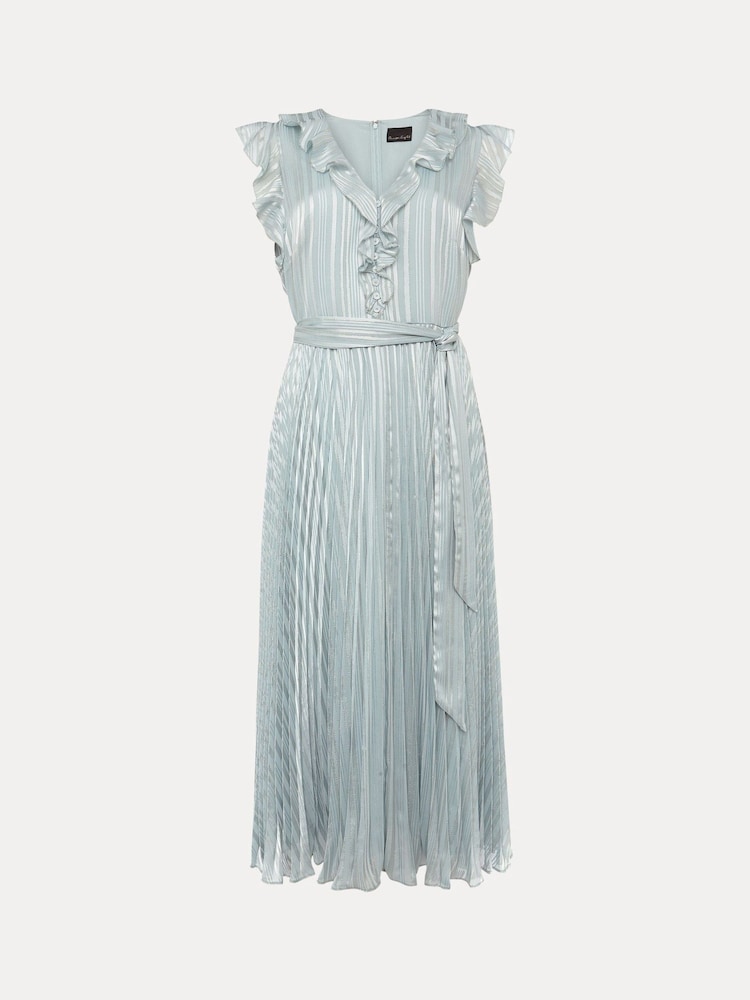 Phase Eight Green Carmella Pleated Dress - Image 7 of 7