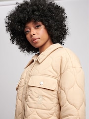 U.S. Polo Assn. Womens Quilted Overshirt - Image 3 of 4