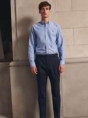 Light Blue Regular Fit Long Sleeve Oxford Shirt - Image 2 of 6
