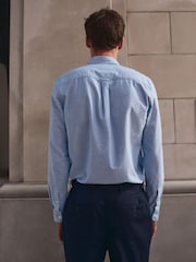 Light Blue Regular Fit Long Sleeve Oxford Shirt - Image 3 of 6