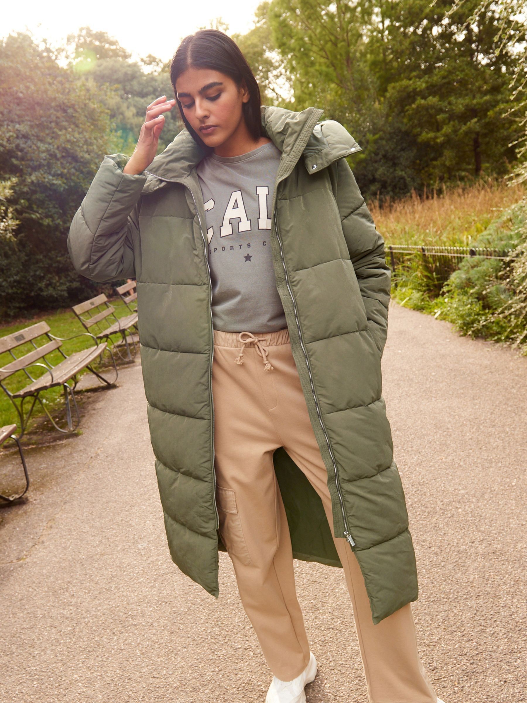 Next khaki coat deals