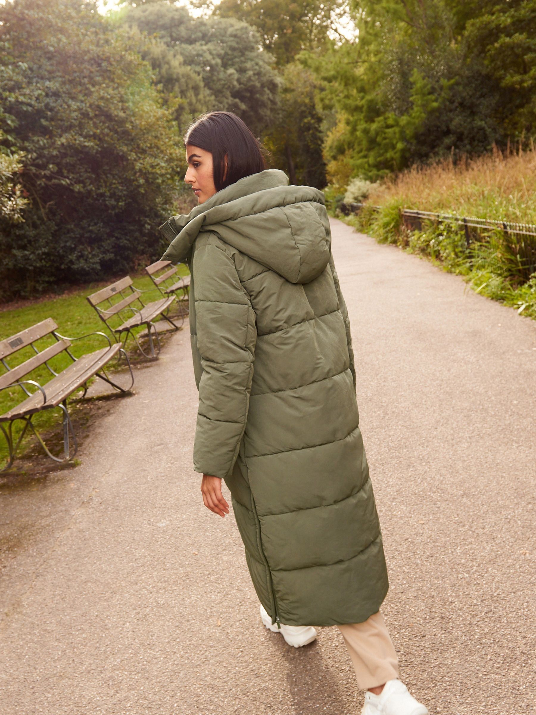 Next green padded coat on sale