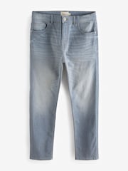 Hellgrau - Schmale Passform - Denim-Jeans mit Vintage-Waschung - Bild 6 von 10