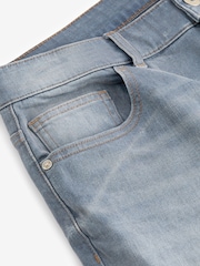 Hellgrau - Schmale Passform - Denim-Jeans mit Vintage-Waschung - Bild 8 von 10
