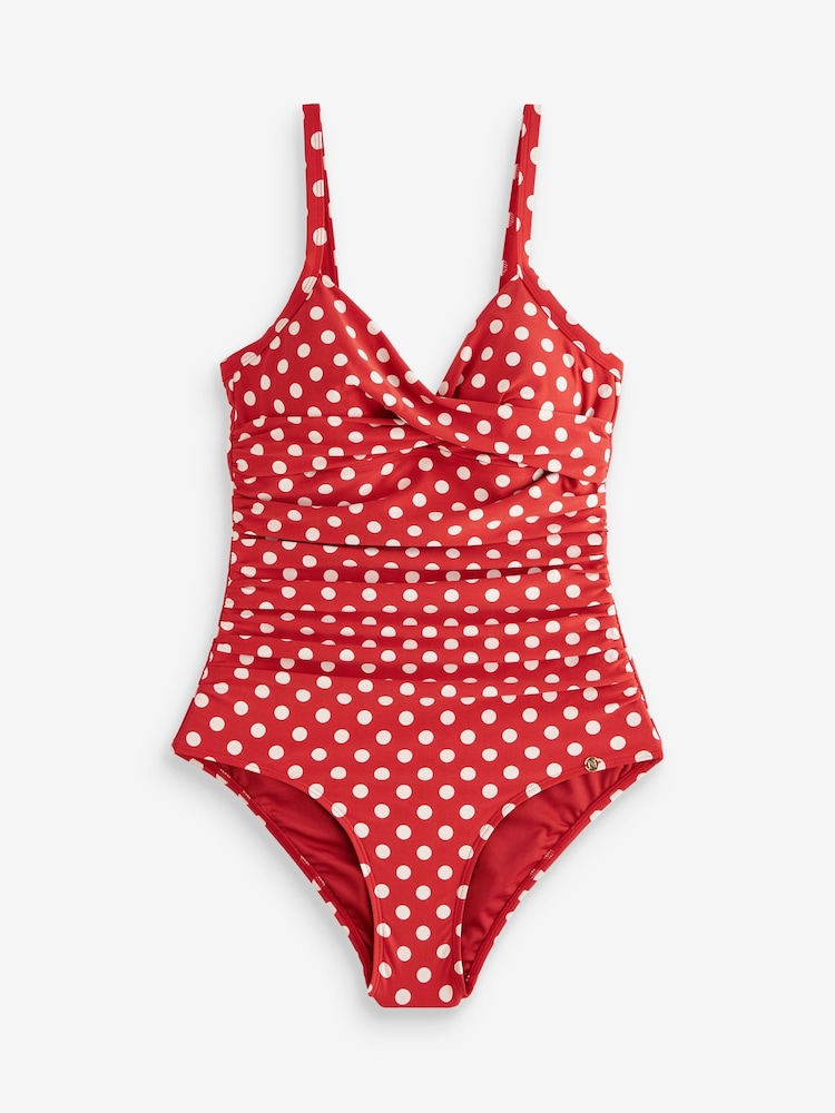 Terracotta Spot Tummy Control Swimsuit - Image 5 of 5